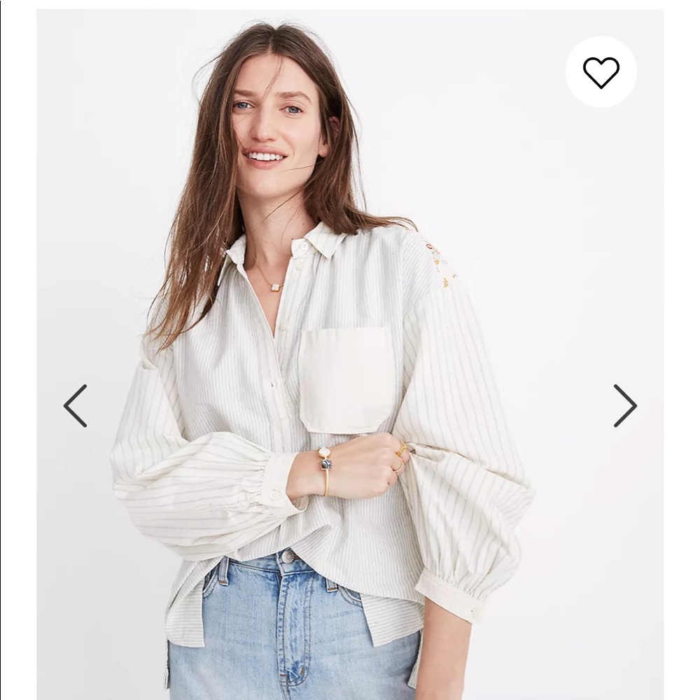 Madewell New Denim Project Oversized Popover Shirt